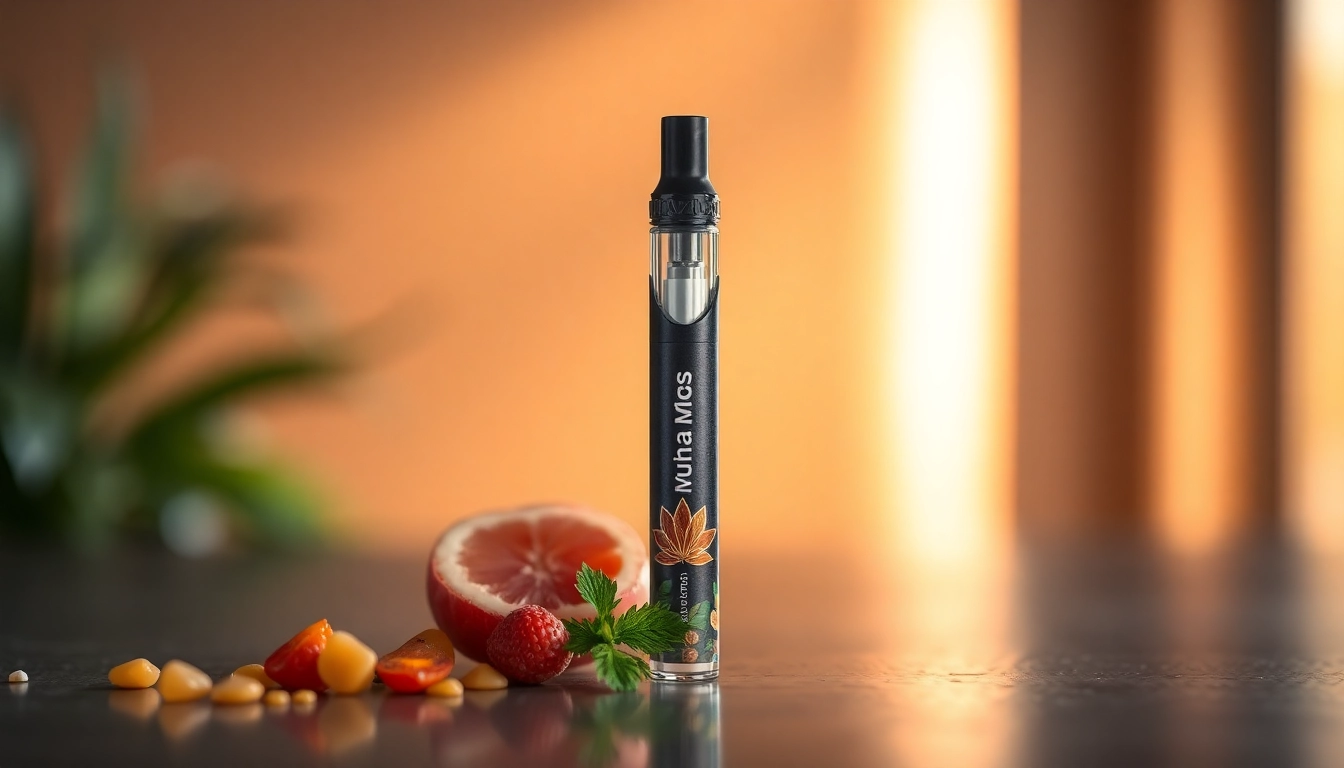 Showcase the Muha Meds Pre-Filled Disposables with vibrant flavors for vaping enjoyment.