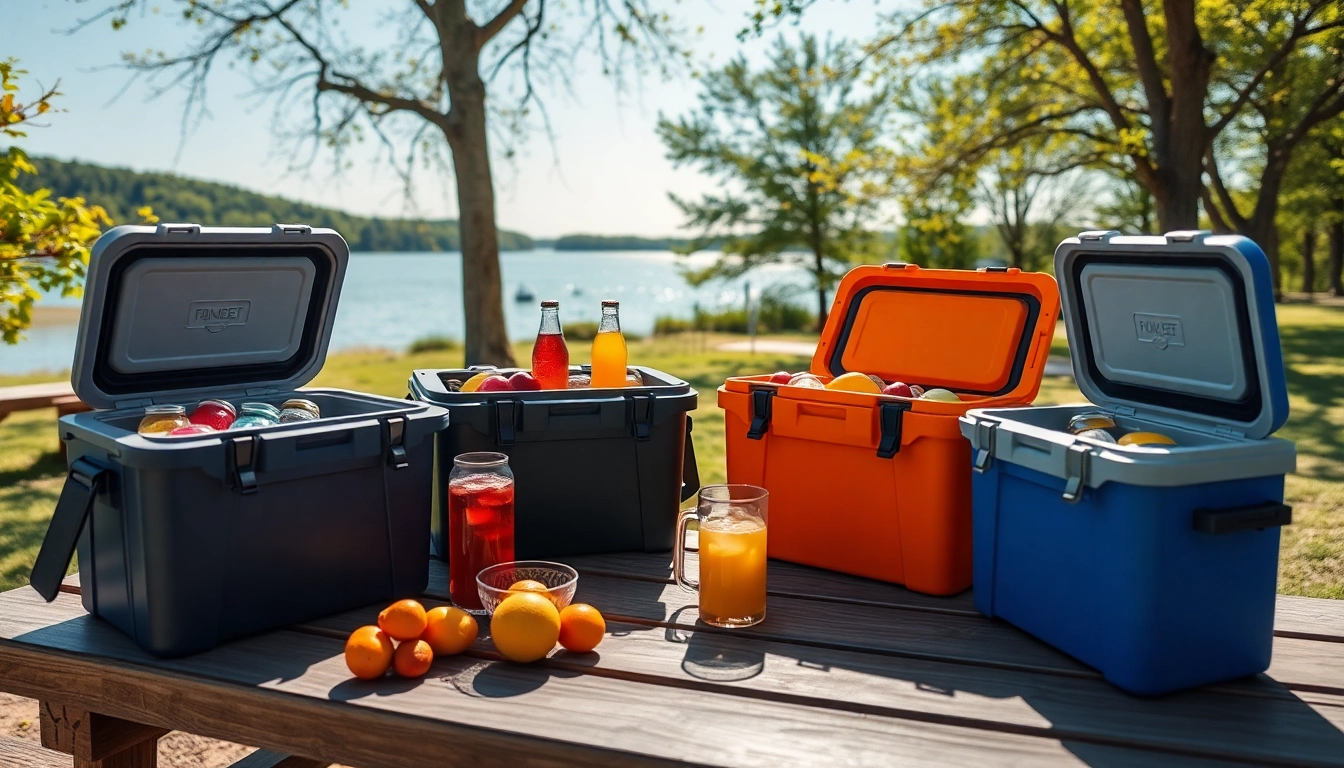Explore what is comparable to a yeti cooler with vibrant alternatives displayed at an outdoor picnic.