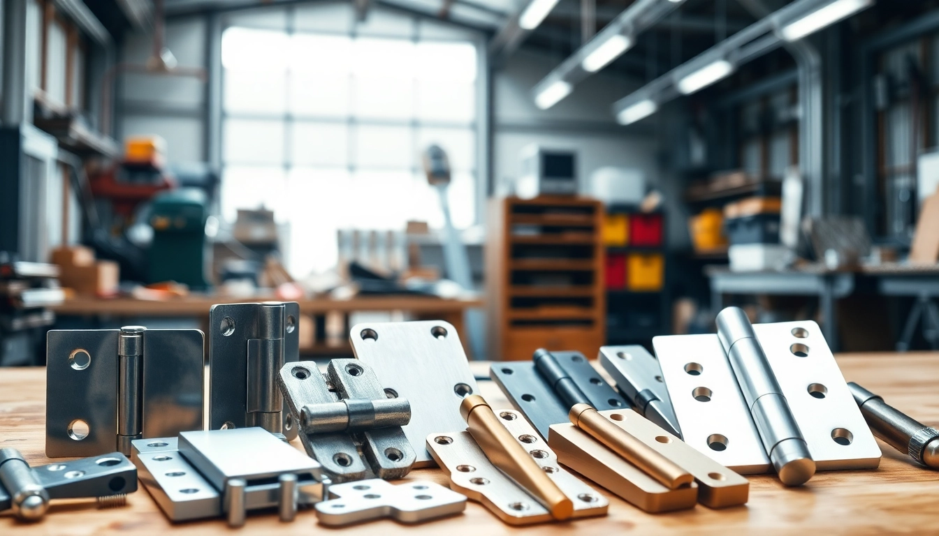 Showcasing an array of high-quality hinges from a leading Hinge Supplier in a professional setting.