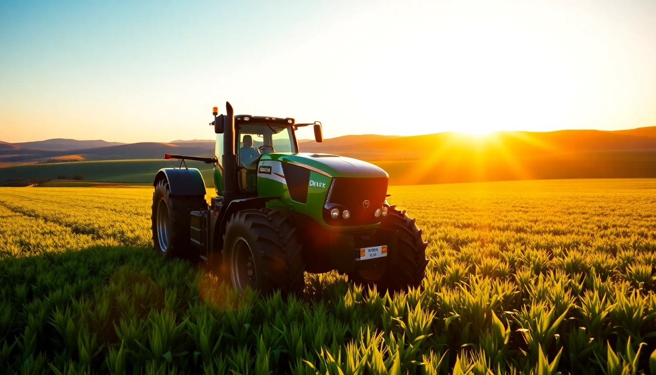 Erleben Sie die Effizienz von Deutz Fahr Traktoren in einem malerischen landwirtschaftlichen Setting.