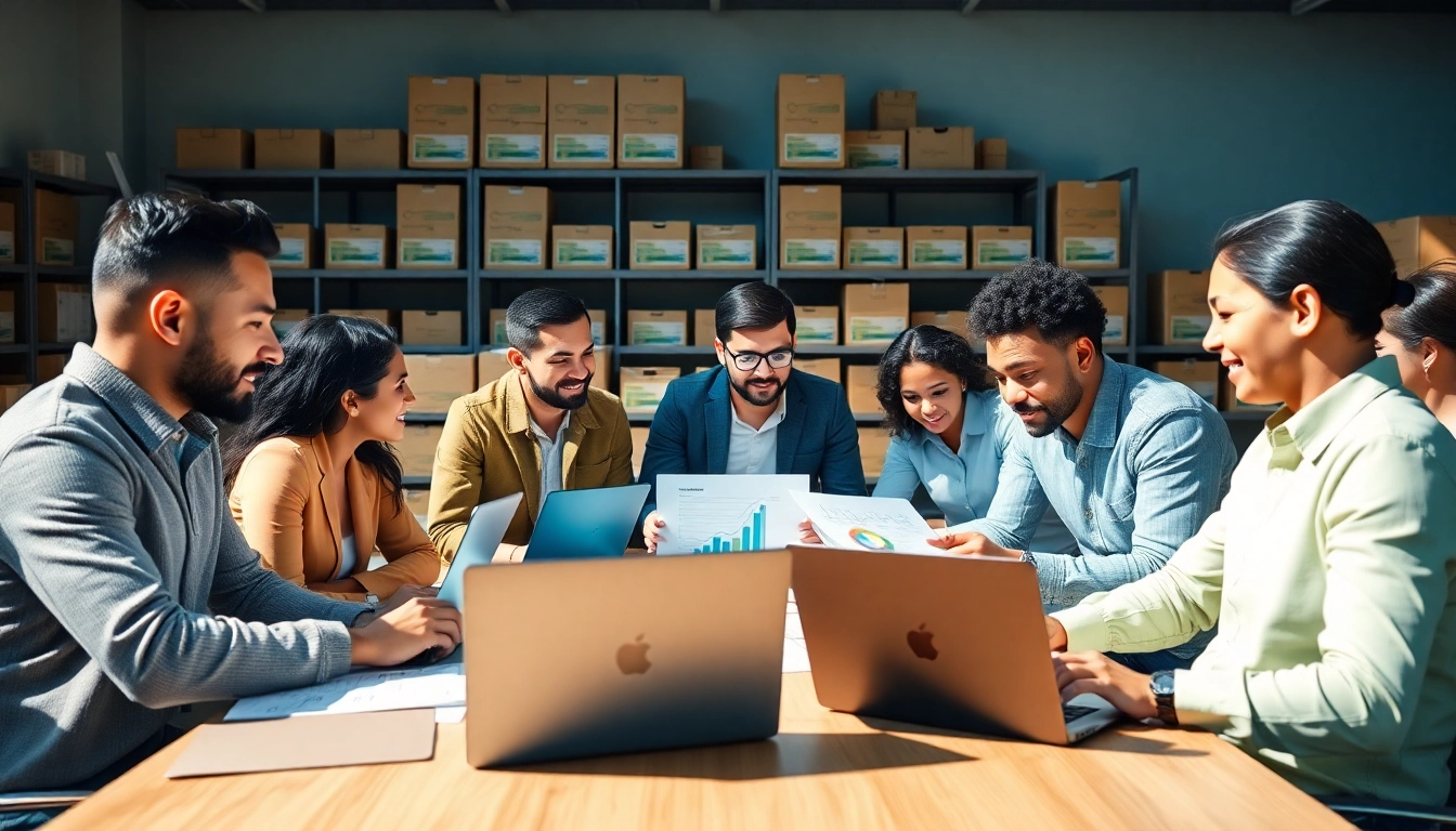 Analyze amazon fba wholesale strategies with a team of entrepreneurs in a professional setting.