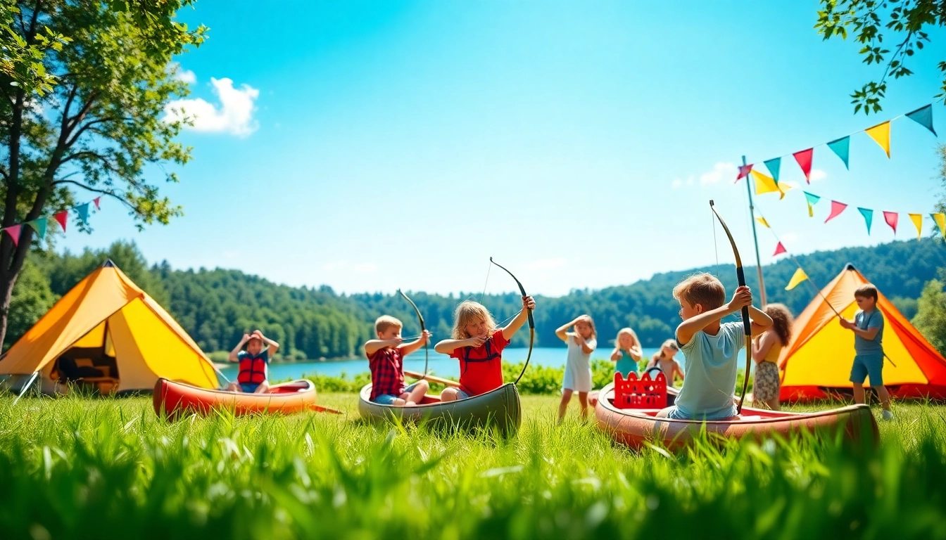 Children exploring various activities at holiday camps, showcasing excitement and adventure.